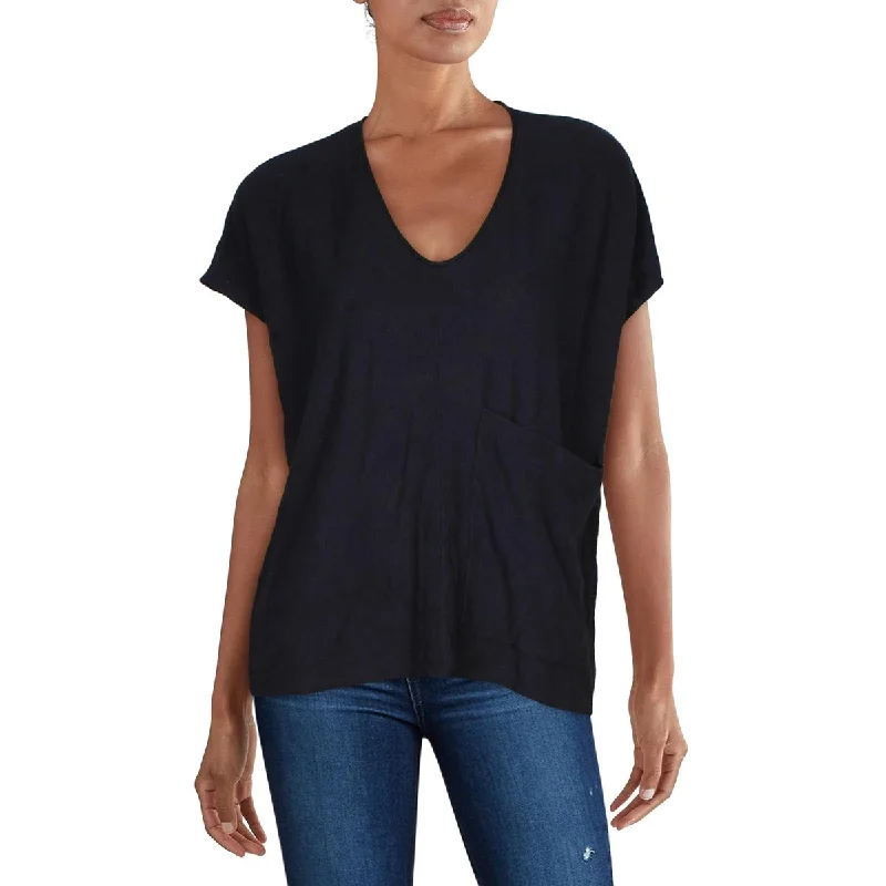 Womens Boxy V-Neck T-Shirt