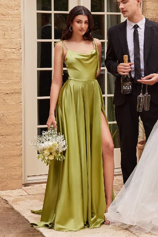 Cinderella Divine BD104 Classic Formal Bridesmaids Prom Dress Greenery