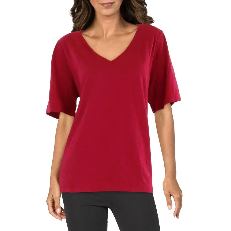 Womens Slub V-Neck T-Shirt