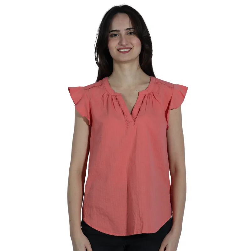 LIZ CLAIBORNE - V Neck Blouse