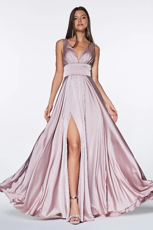 Cinderella Divine CD7469 Long Prom Dress Evening Gown Mauve