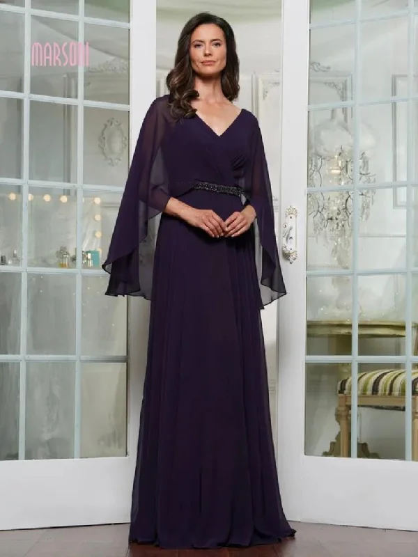 Marsoni MV1350 Beaded Formal Mother of the Bride Dress