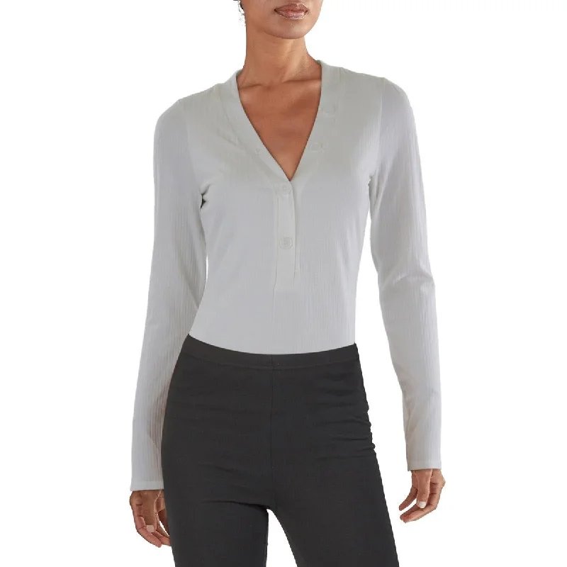 Womens Top V-Neck Bodysuit