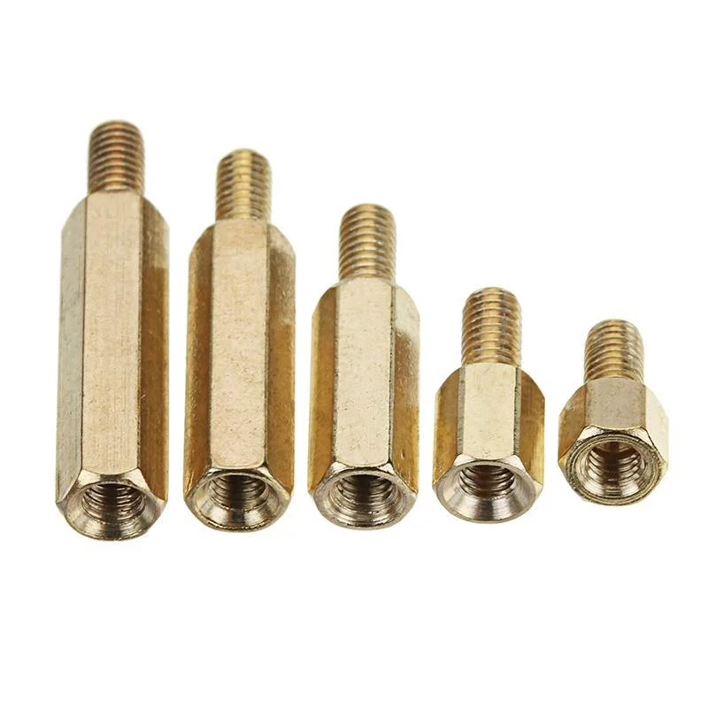 Suleve‚Ñ¢ M3BH4 100Pcs M3 Male-Female Brass Hex Standoffs Support Spacer Pillar Screw for PCB Board