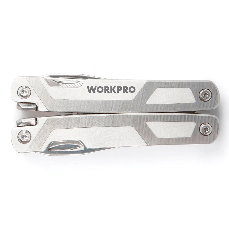 WORKPRO 16 in 1 Multi-Function Folding Tool Kitchen Bottle Opener Sharp Pocket EDC Multitool Pliers Saw Blade Knife Screwdriver Outdoor Camping Tool