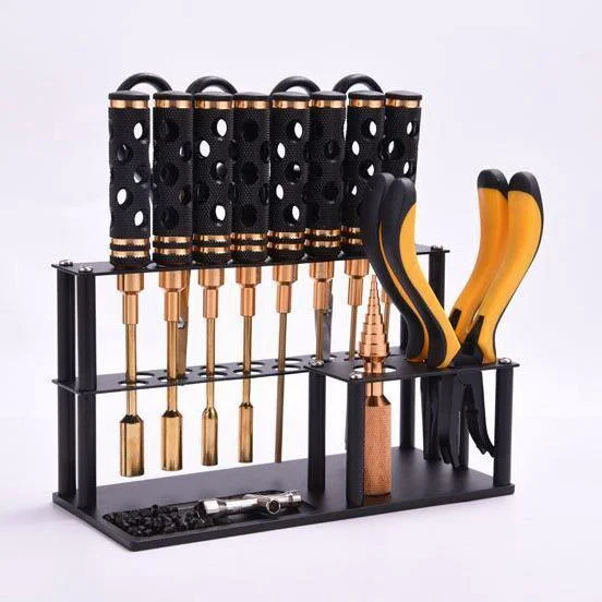 YUNZHONG Tool Storage Rack Screws Garage Organizer Metal Screwdriver Holder