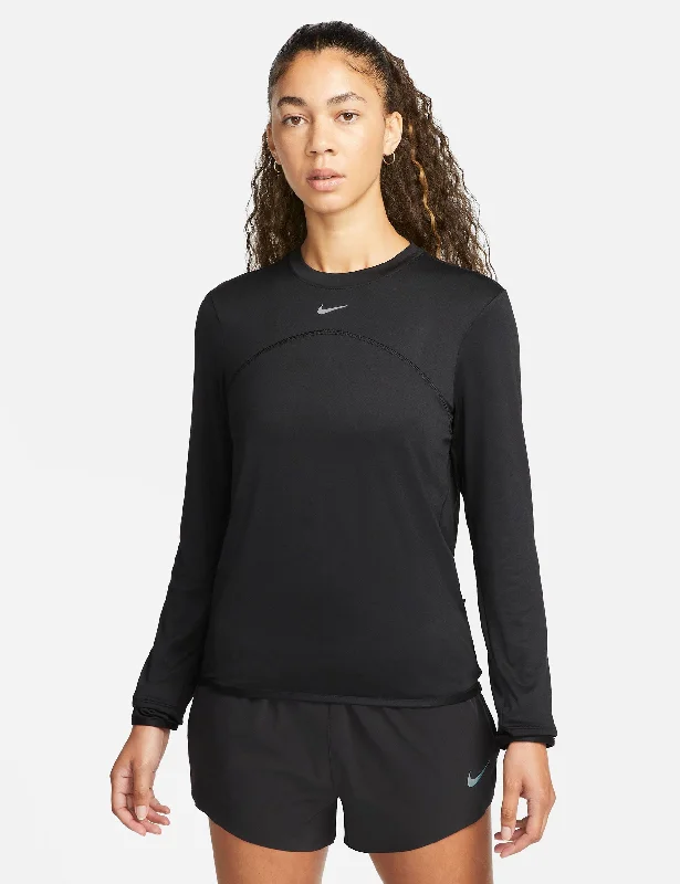 Dri-FIT Swift Element UV Crew Neck Top - Black/Reflective Silver