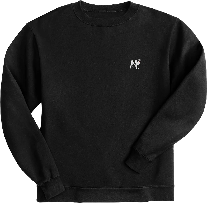 French Terry Fleece Embroidered Crew