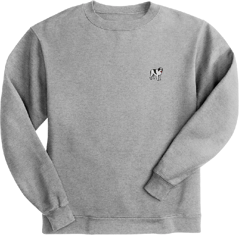 French Terry Fleece Embroidered Crew