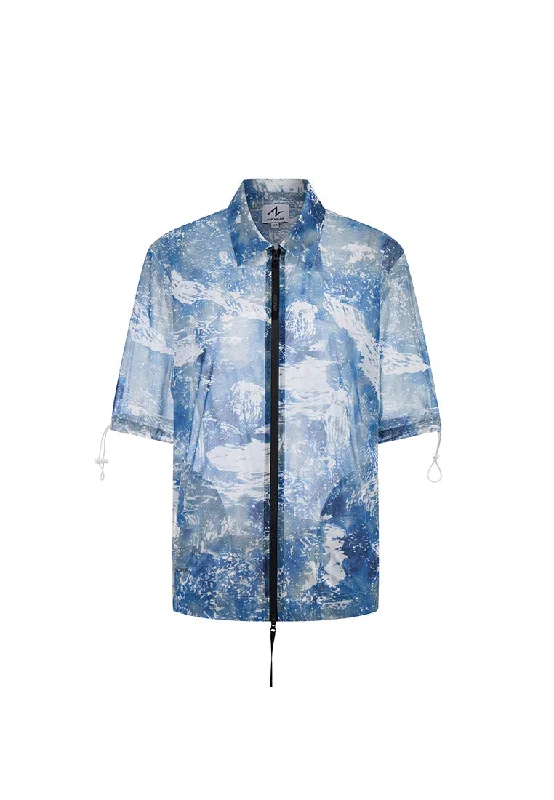 Great Ocean Waves Walk Short Sleeve Jacket