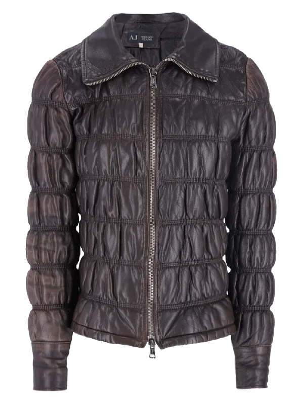 quilted leather jacket