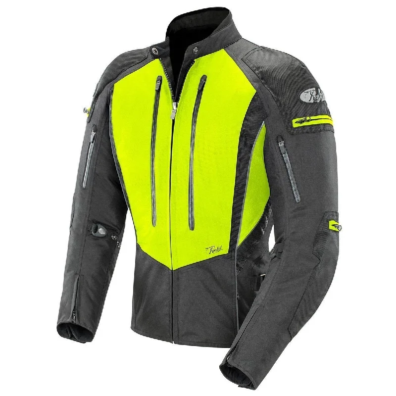 Close Out Joe Rocket Atomic 5.0 Women's Hi-Viz Yellow/Black Textile Jacket Size X-Large