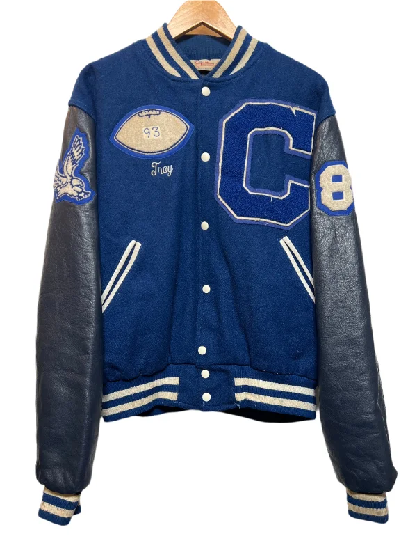 Gem Sportswear Mens Blue Varsity Jacket (Size L)