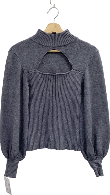 Michelle Keegan Grey Cut Out Sweater UK Size 12