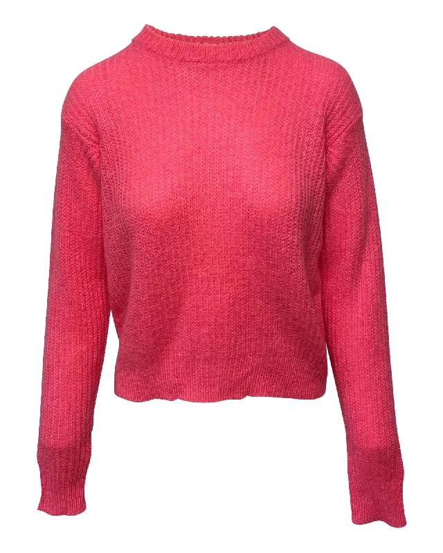 T by Alexander Wang Knit Sweater in Pink Acrylic