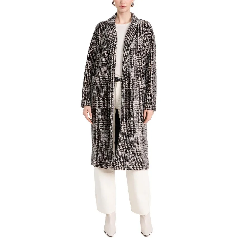 Z Supply Womens Mason Houndstooth Midi Wool Coat