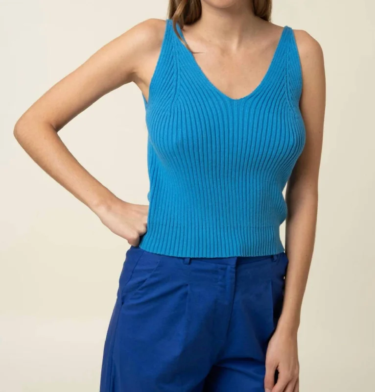 Edith Sweater In Bleu Azur