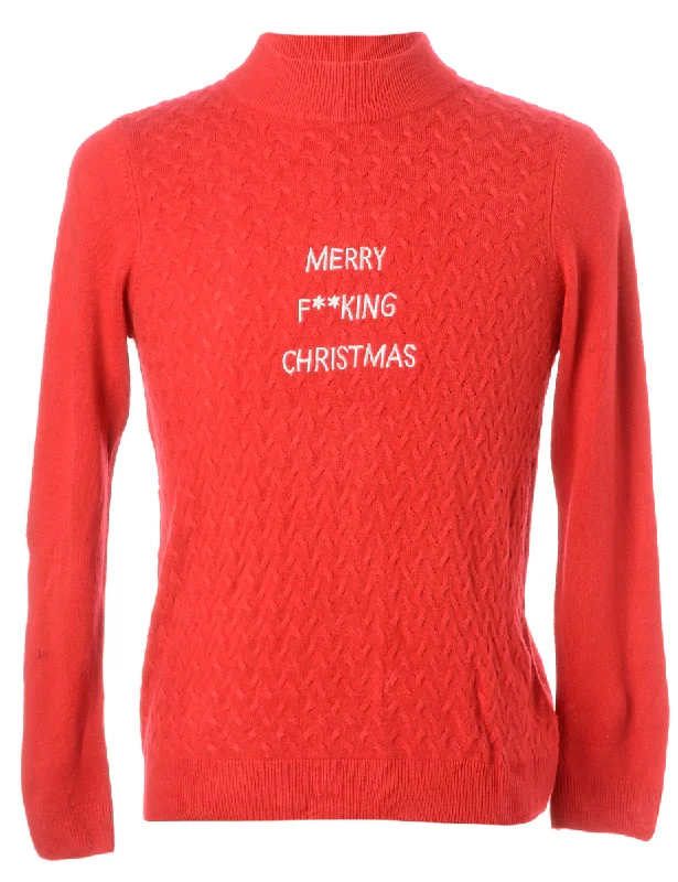 Label Merry F**king Christmas Sweater