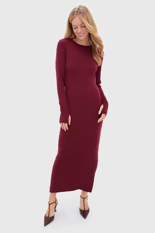 Cabernet Robbie Midi Dress