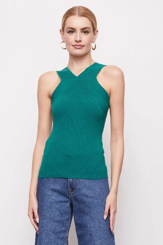 Esme Sweater Top in Emerald