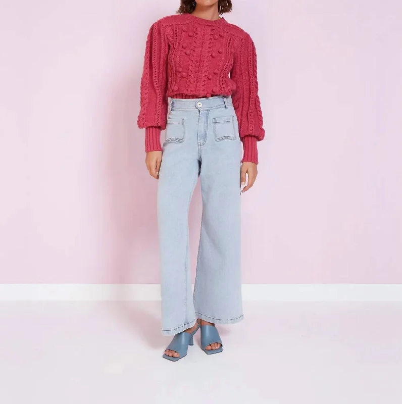 Lea Sweater In Fuschia