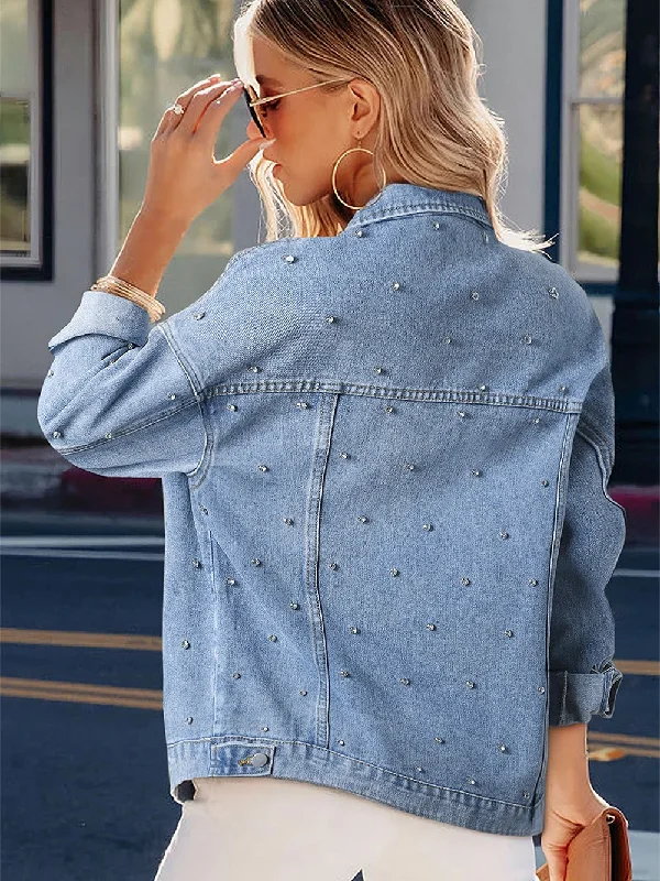 Bohemian Rhinestone Denim Jacket