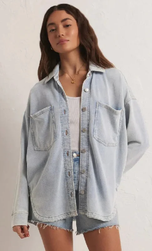 ZSUPPLY ALL DAY KNIT DENIM JACKET