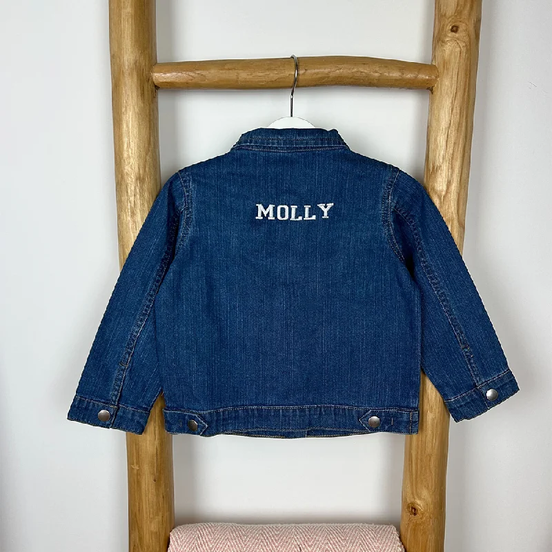 Personalised Embroidered Kids Denim Jackets