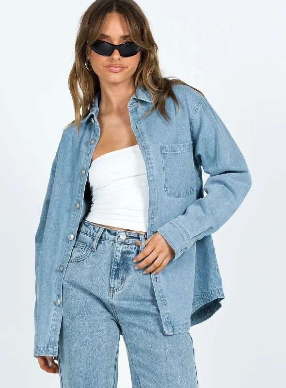 Lou Jacket Light Wash Denim