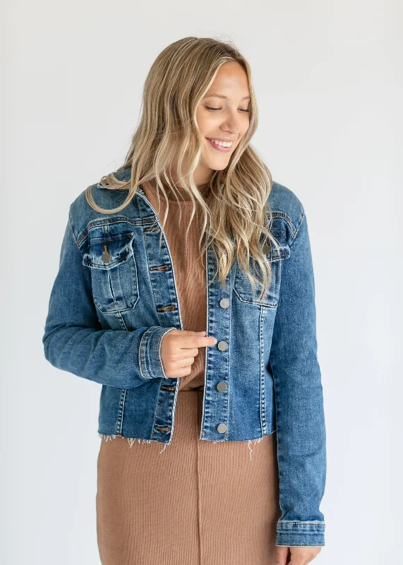 Kara Dark Wash Denim Jacket - FINAL SALE