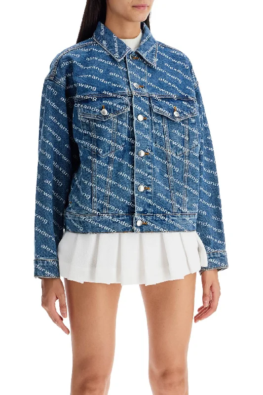 Alexander Wang Denim Logoed Jacket