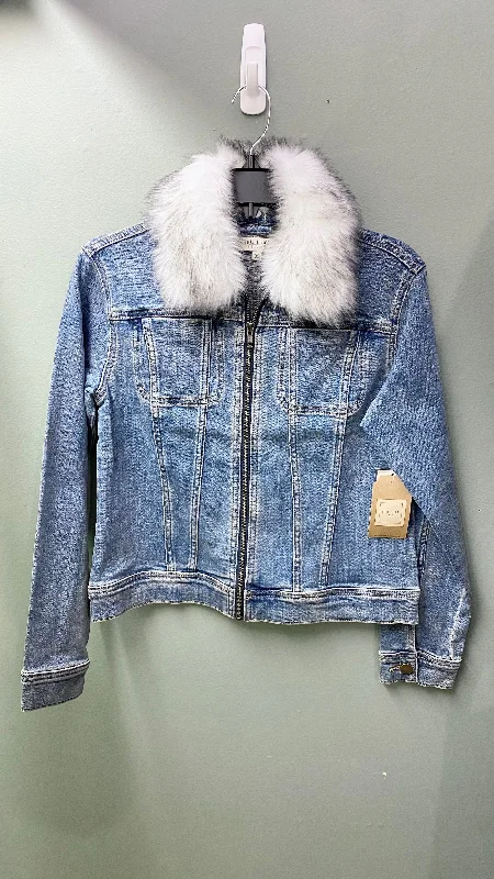 * Tru Luxe Fur Collar Denim Jacket