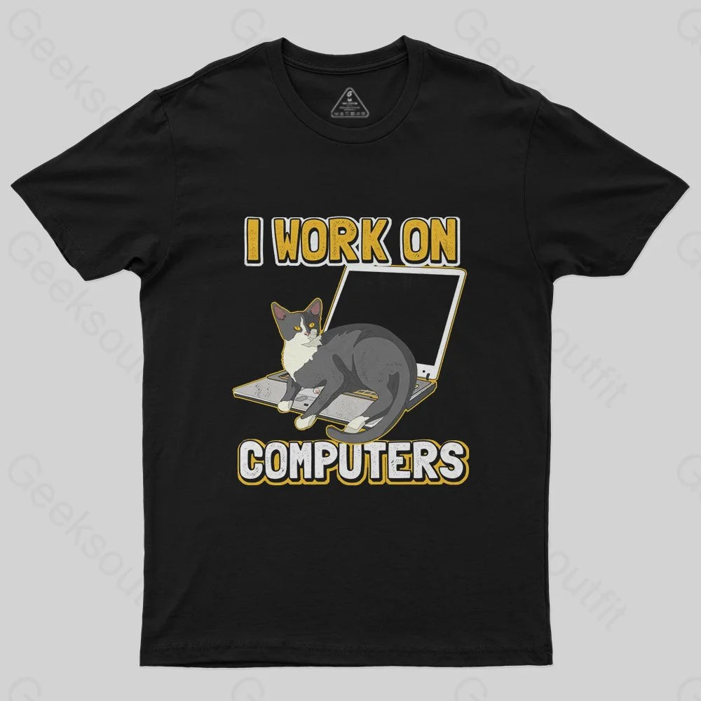 Funny cat of a computer scientist T-Shirt