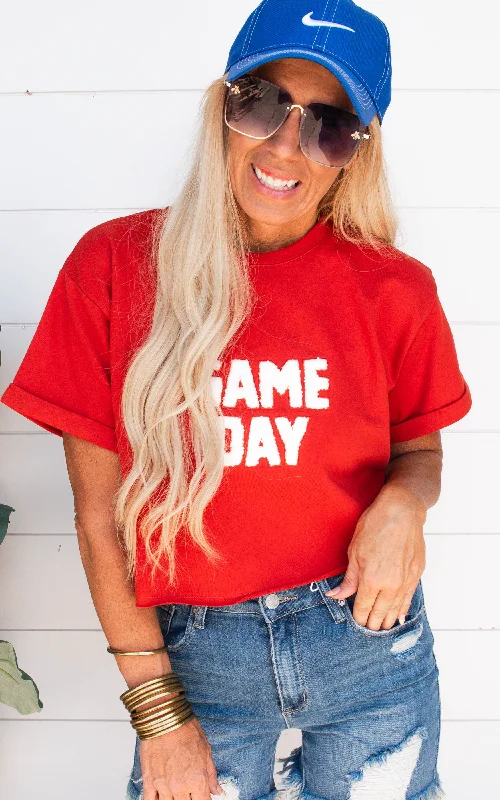 Game Day Flocking Terry T-Shirt - Final Sale