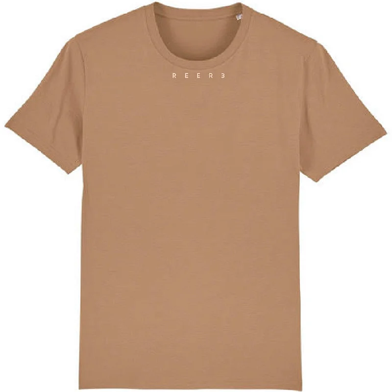 UNISEX ORGANIC COTTON T-SHIRT IN CAMEL