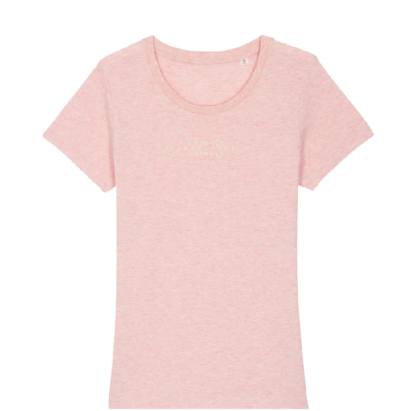 STATEMENT T-SHIRT "GOOD FOR" IN DUSTY PINK FOR WOMEN