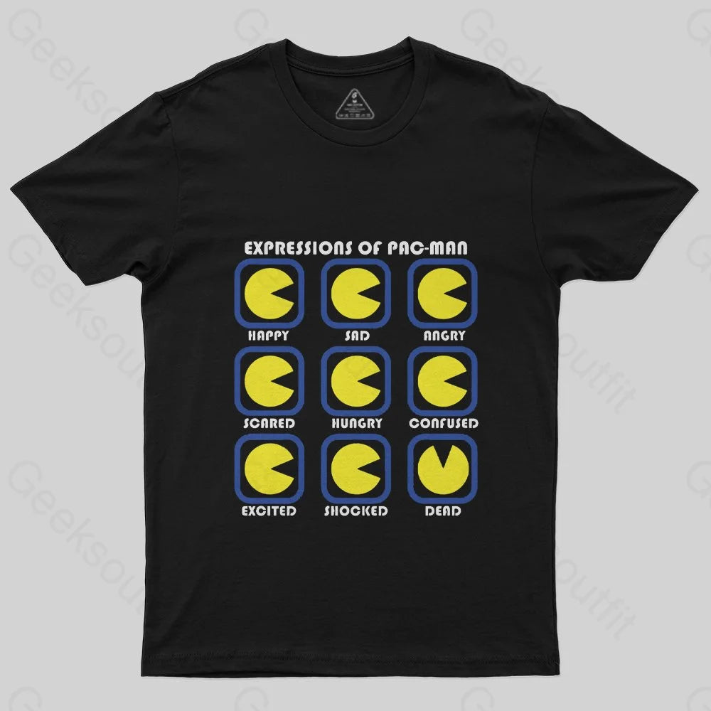 The Expressions of Pac-Man T-Shirt