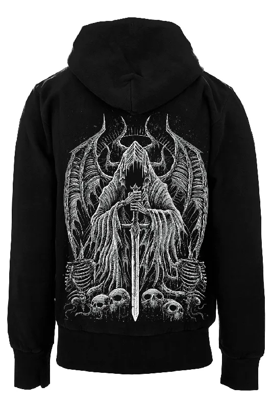 Angel of Death Hoodie [Gray] [Zipper or Pullover]