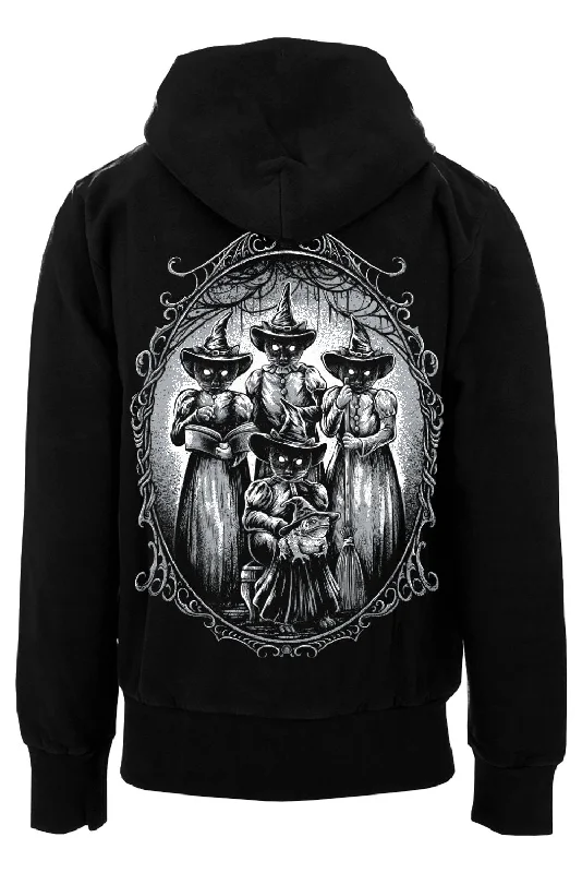 Black Cat Coven Hoodie [Zipper or Pullover]