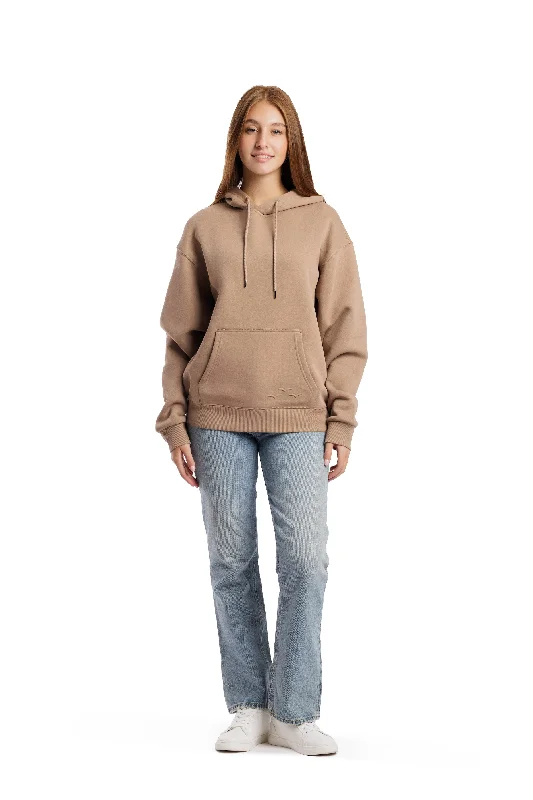 Chlo Relaxed Fit Hoodie in Camel