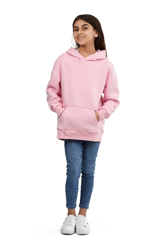 Kids Cooper hoodie in bubble gum pink