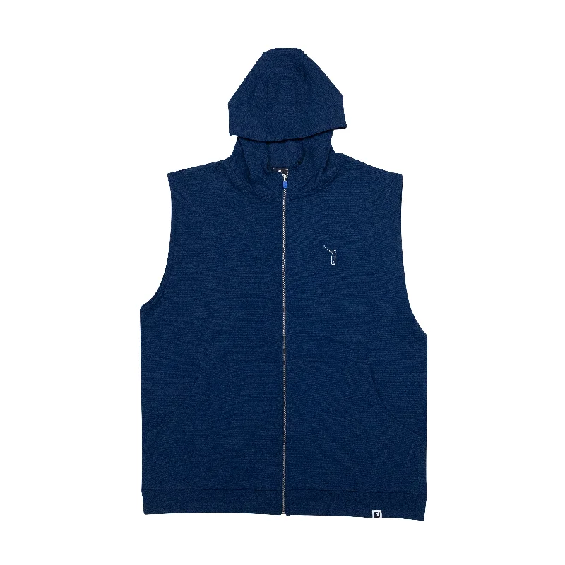 NLU x FJ Full-Zip Hoodie Vest | Navy