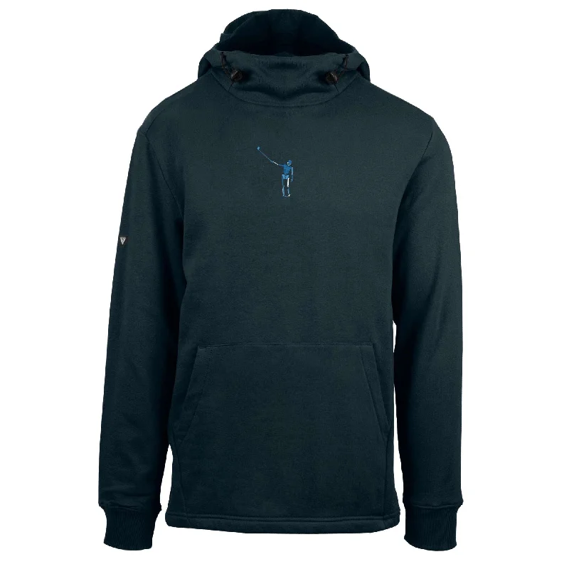 NLU x Levelwear Technical Hoodie | Navy w/ Snow Camo Wayward Skeleton Logo