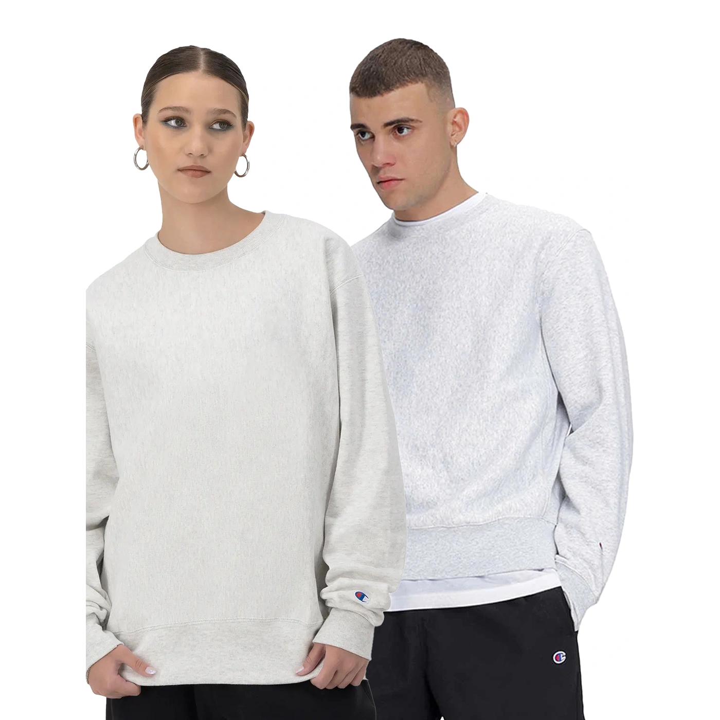 Light Grey Reverse Weave Sweatshirt