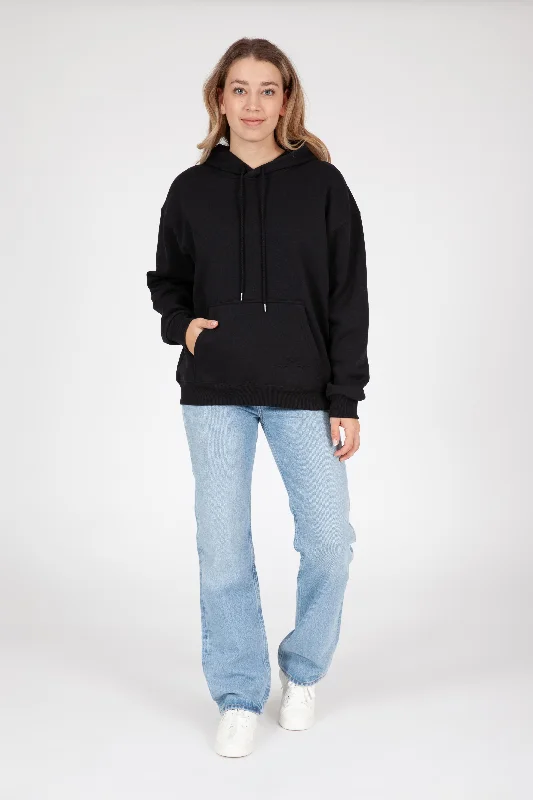 Chlo Relaxed Fit Hoodie in Black