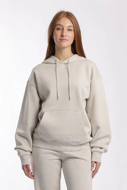 Chlo Relaxed Fit Hoodie in Bone