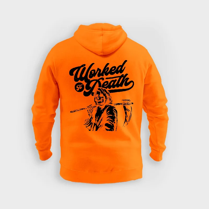 Worked To Death - Hoodie (Hi-Vis)