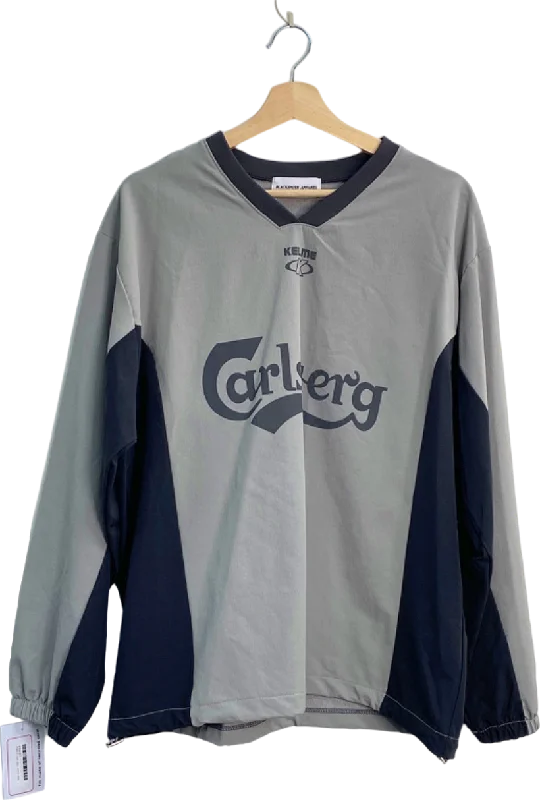 Blacksmith Apparel Grey/Black Carlsberg Long Sleeve Jersey UK Size L