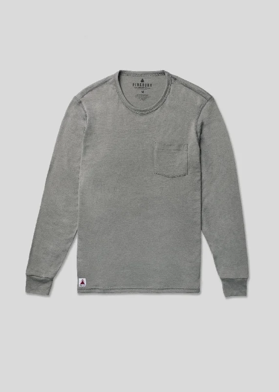 Pinebury Merino Long Sleeve Pocket Tee