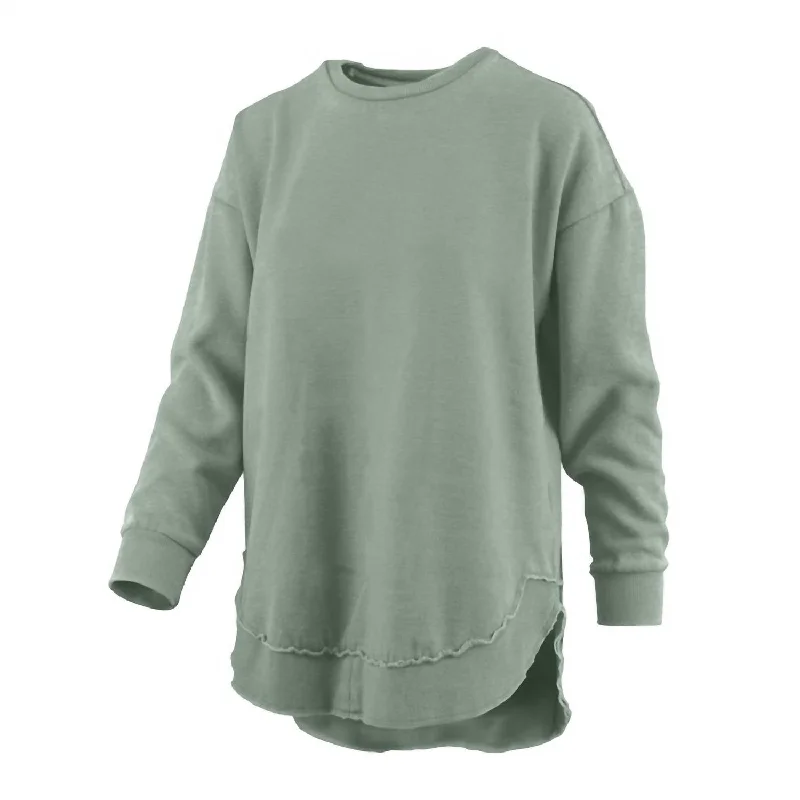 Women's Reverse Jessie Crew Long Sleeve Top In Bay